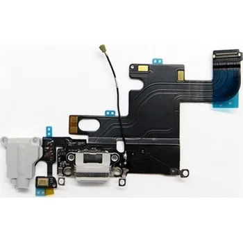 Náhradní kryt pro mobilní telefon Nabíjecí port + Audio Jack konektor Flex pro Apple iPhone 6 bílá