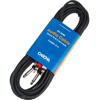 Audio kabel Cascha Audio Cable Stereo 6 m 6,3 mm + prodloužená záruka 3 roky