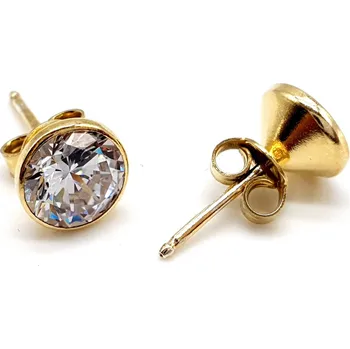 Náušnice Pozlacené náušnice se zavíráním na puzetu