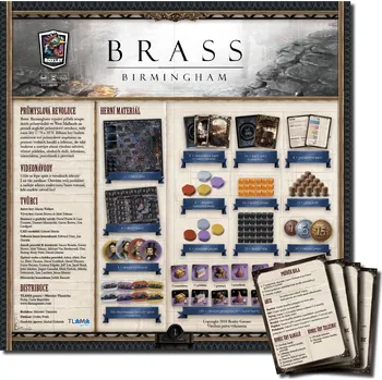 Desková hra TLAMA games Brass: Birmingham - Česká pravidla a nápovědy