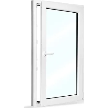 Okno Plastové okno 80x140 cm (800x1400 mm) | Bílé | Otevíravé i sklopné | Pravé | 6 komor | 80 mm