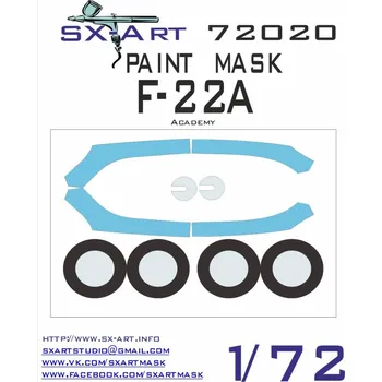 Plastikový model SX-ART 1/72 F-22A Painting Mask (ACA)