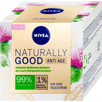 Kosmetika Nivea Naturally Good denní krém proti vráskám 50 ml