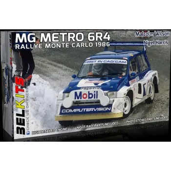 Plastikový model Belkits 1/24 MG METRO 6R4, Rallye Monte Carlo 1986