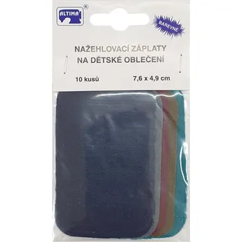 Nažehlovací záplaty dětské 201-55, 7,6x4,9 cm, 10ks