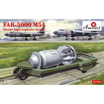 Plastikový model A model 1/72 FAB-5000 M54 Soviet high-explosive bomb