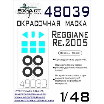 Plastikový model SX-ART 1/48 Reggiane Re.2005 Painting mask (SP.HOB.)