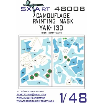 Plastikový model SX-ART 1/48 Yak-130 Camouflage Painting Mask (KITTYH)