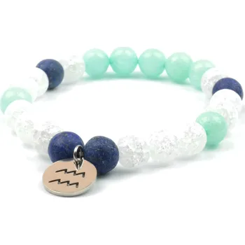 Náramek Moni - dámský náramek Vodnář amazonit křišťál lapis lazuli