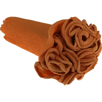 Krepový papír Krepový kornout 25cm x 2,5m 610-MERUŇKOVÁ