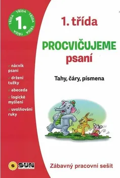 Český jazyk Procvičujeme psaní 1. třída: Tahy, čáry, písmena - Michaela Bečková (2019, brožovaná)
