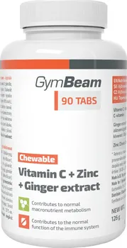 Gymbeam Vitamín C + zinek + extrakt ze zázvoru 90 tbl.