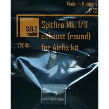 Plastikový model S.B.S model 1/72 Spitfire Mk. I/II exhaust - round (AIRFIX)