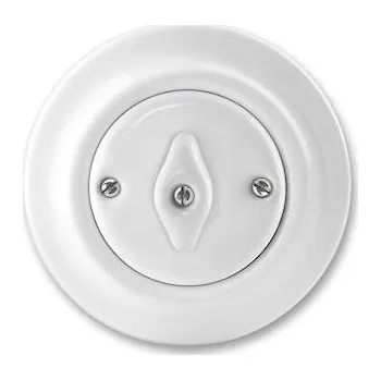 vypínač ABB DECENTO 3560K-C06345 přepínač střídavý otočný řazení 6 porcelánový bílý