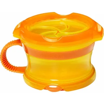 dětská jídelní sada Munchkin - Svačinový hrneček Click Lock - Oranžová