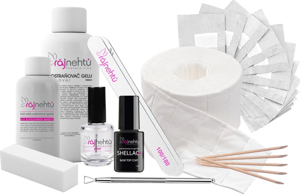 Ráj nehtů Sada na gel lak SHELLAC