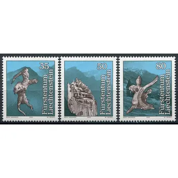Poštovní známka (1984) MiNr. 843 - 845 ** - Lichtenštejnsko - Lichtenštejnské legendy: Pád Trisony