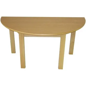 Dětský stůl Dětský přírodní stůl BUK - půlkruh 120x60 cm