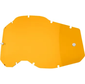 Motocyklové brýle Náhradní plexi pro motokrosové brýle 100% STRATA 2 , ACCURI 2 , RACECRAFT 2 - rozjasňující permision (Filtr kategorie 1, propustnost světla 59% ± 3%)