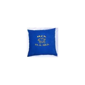 Dekorativní polštářek Polštář Zvěrokruh BÝK vyšívaný 3