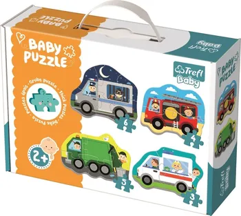 Puzzle Trefl Baby dopravní prostředky 4v1 3, 4, 5, 6 dílků