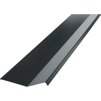 plechová krytina Lemování zdi horní PRECIT 1000 mm oplechování ke zdi 7016 antracitová šedá