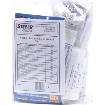 Lékárnička Štěpař Výměnná náplň do nástěnné lékárničky pro 5 osob