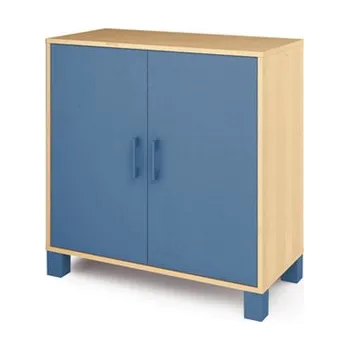 Šatní skříň Nízká skříň ORZE dveře a police (více barev) Žlutá Bříza