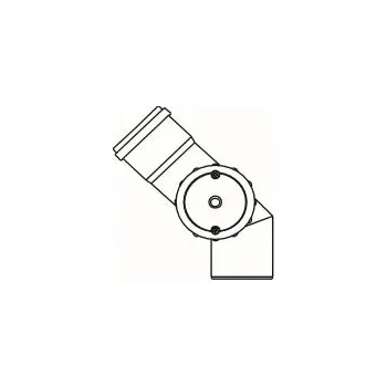 Kouřovod ALMEVA STARR revizní koleno 45° levé 80mm