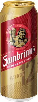 Pivo Gambrinus Patron 12° 0,5 l plech