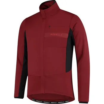 Cyklistická bunda bunda pánská Rogelli BARRIER zimní vínová Varianta: XL