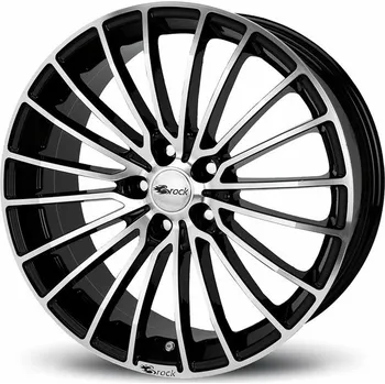 Auto-moto Alu disk Brock B24 7x16, 4x100, 63.4, ET38 Schwarz Glanz Voll-Poliert (SGVP)