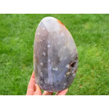 Přírodní kámen Hladký achát freeform 909g