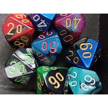 Příslušenství k deskovým hrám Chessex Kostka D10 procentuální signature - 29211