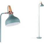Paulmann 79654 Juna, zelená stojací lampa z kovu, mědi a dřeva, 1xE14, výška 158cm