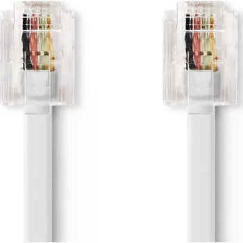 Síťový kabel Telefonní Kabel | RJ11 Zástrčka TCGP90200WT50 Nedis