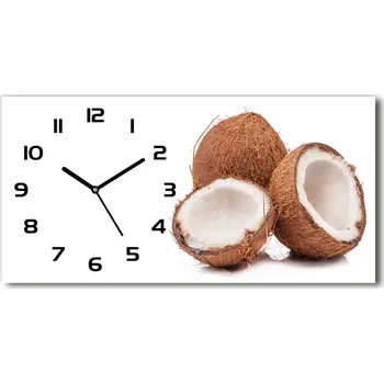 Hodiny Moderní skleněné hodiny na stěnu Kokos
