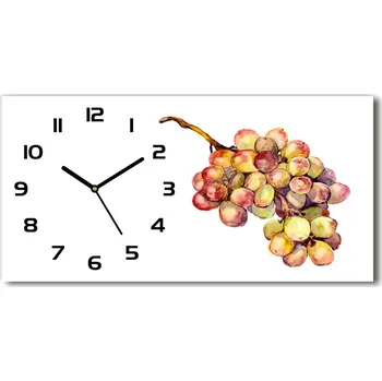 Hodiny Skleněné hodiny na stěnu tiché Hrst hroznů