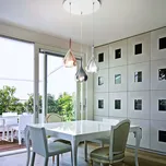 Fabas 3481-47-297 Lila, závěsné svítidlo z čirého, jantarového a šedého skla, 3x40W E27, průměr 50cm