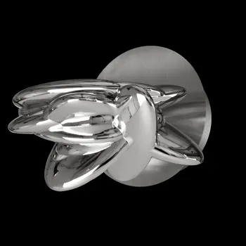 Nástěnné svítidlo Mantra Nido, designová nástěnná lampa 6W LED 3000K, saténový nikl/ kov-chrom, šířka 18,5cm