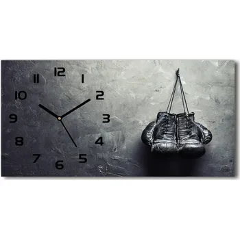 Hodiny Skleněné hodiny na stěnu Boxerské rukavice
