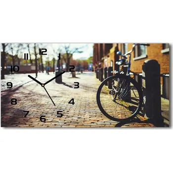 Hodiny Skleněné hodiny na stěnu Kolo v Amsterdamu