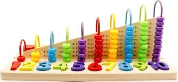 Dřevěná hračka Eco Toys Edukační počítadlo/dřevěné kostky