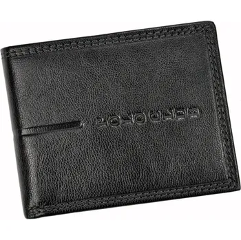 Peněženka Pánská malá kožená peněženka Harvey Miller Polo Club 1530992 černá | KabelkyproVas.cz