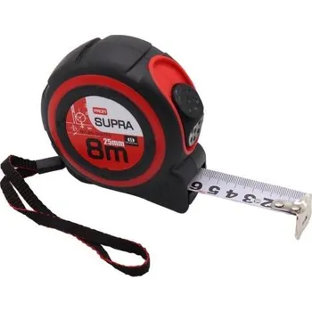 metr KP SUPRA PROFI 8 m x 25 mm - svinovací metr s aretací, třída přesnosti EG II