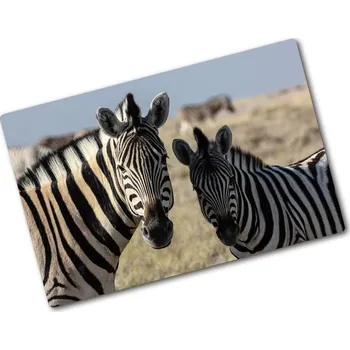 Kuchyňské prkénko Kuchyňská deska skleněná Dvě zebry