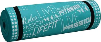 podložka na cvičení Lifefit Yoga Mat Exkluziv Plus 180 x 60 x 1,5 cm tyrkysová