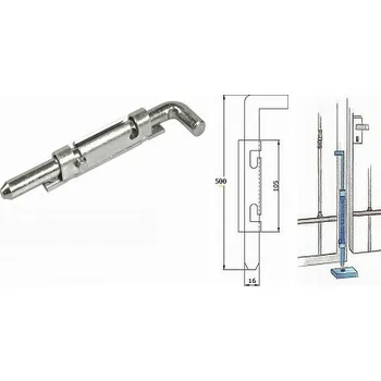 Zástrč vratová 500/16 BZn (Zástrč vratová 500/16 BZn)