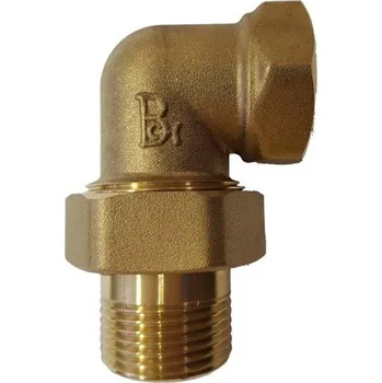 Příslušenství ke kompresoru Šroubení topenářské rohové mosazné G 1/2"a x G 1/2"i