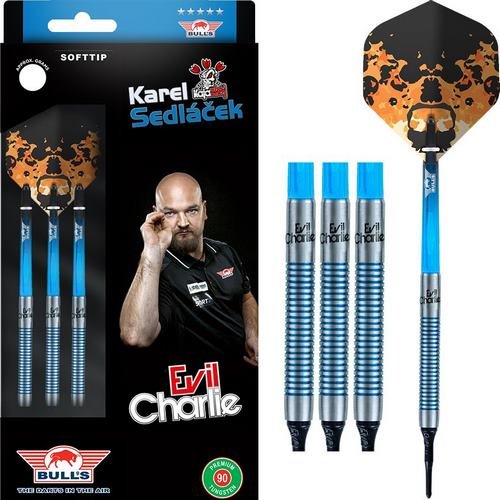 Šipky soft Karel Sedláček 90% 18g (90% Tungsten s plastovými hroty)